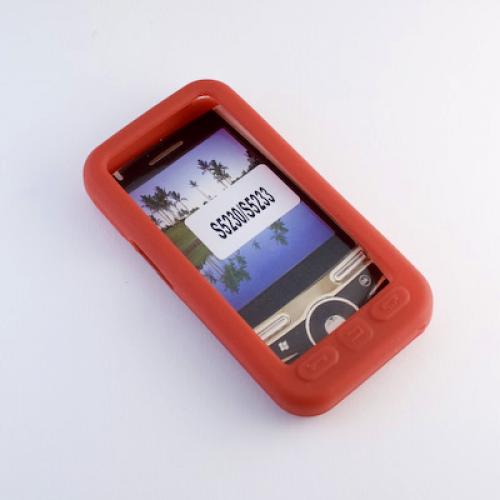 Silikon Case Tasche Schutzhülle Samsung S5230 Star Rot  