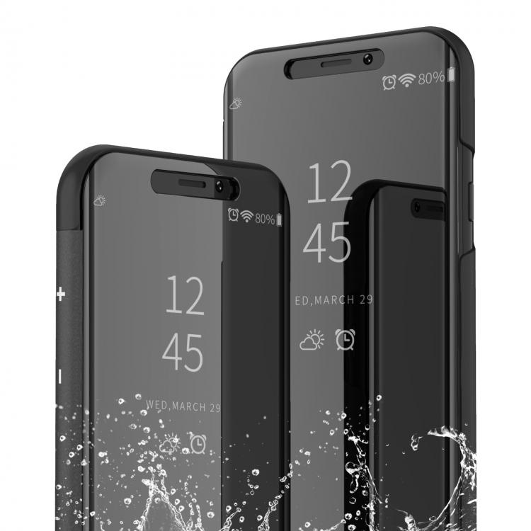 Handy HÃ¼lle Samsung Galaxy Clear View Case Flip Cover Mirror Schutz