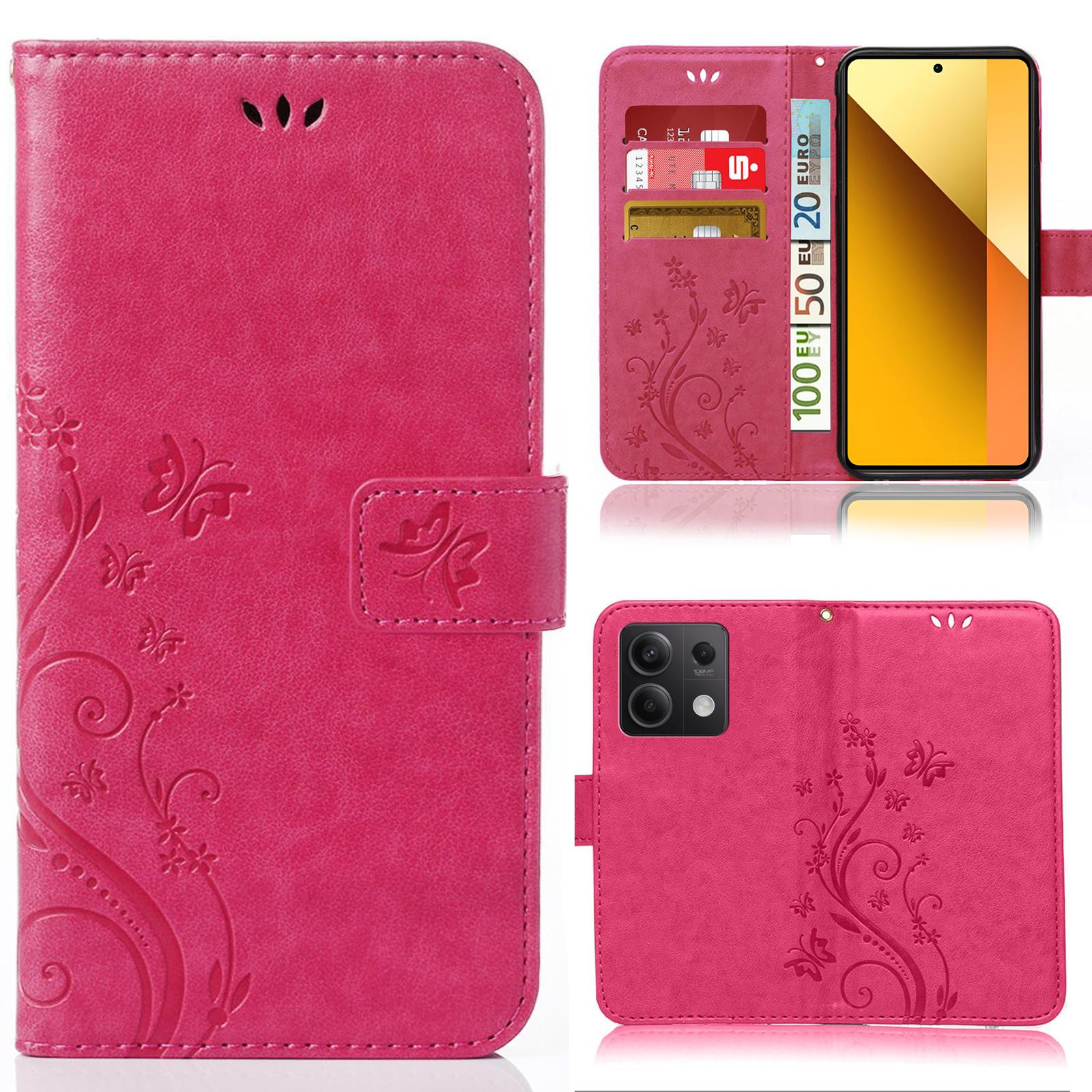 Xiaomi Redmi Note 13 Pro 5G Bookstyle Flower Pink